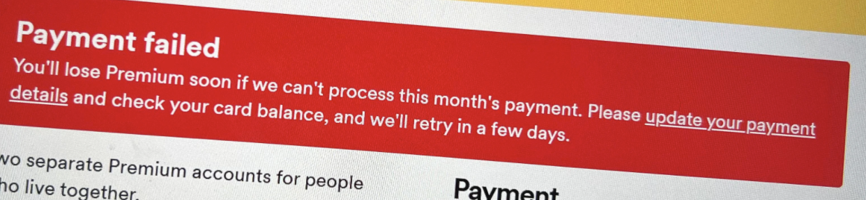 spotify payment