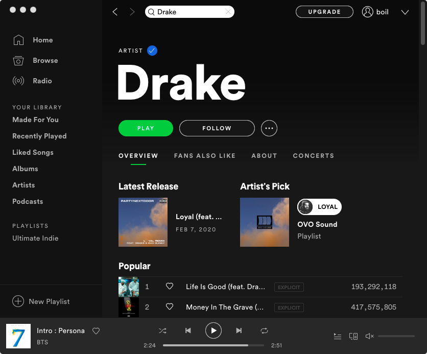 sürükle ve bırak spotify şarkıları