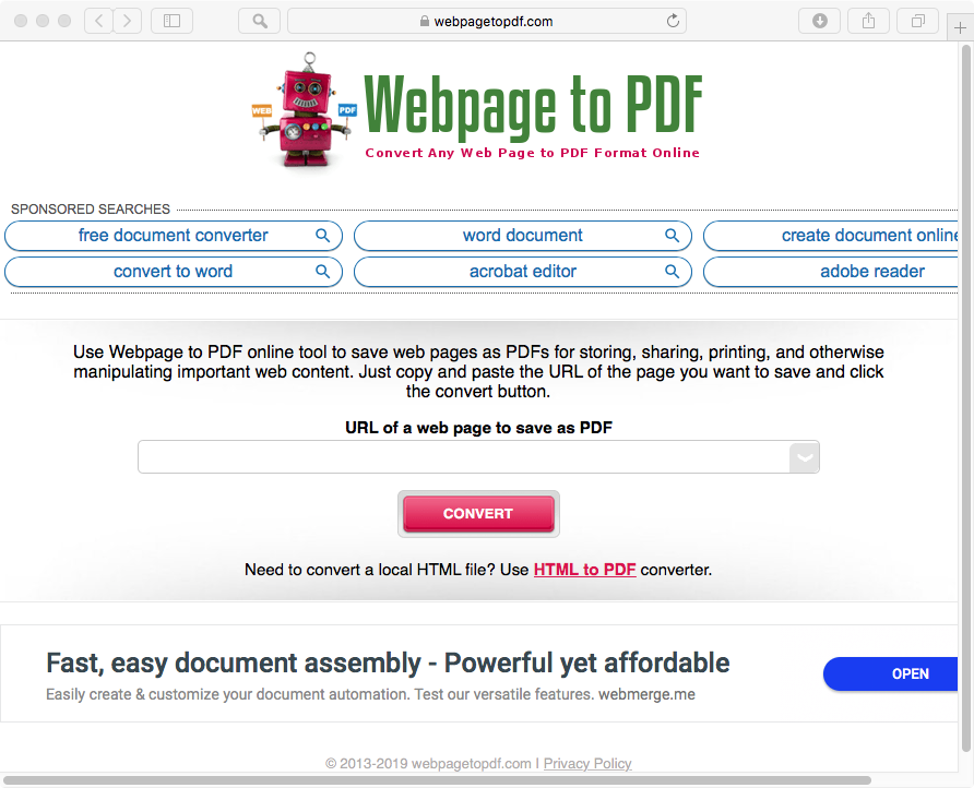 download a webpage as pdf