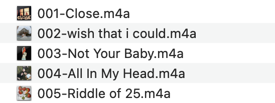 spotify song format