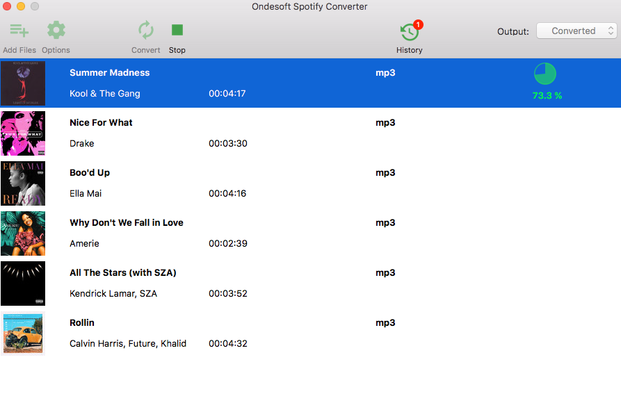 下载 Spotify 播放列表