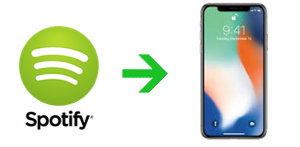 将 Spotify 免费音乐传输到 iPhone X