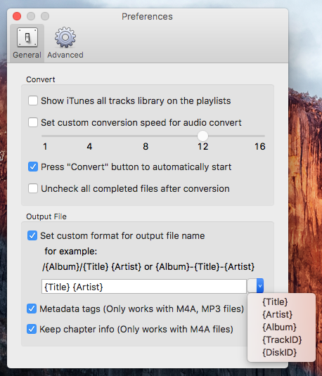 iTunes 歌曲文件名格式