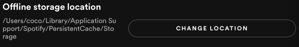 Spotify離線存儲位置